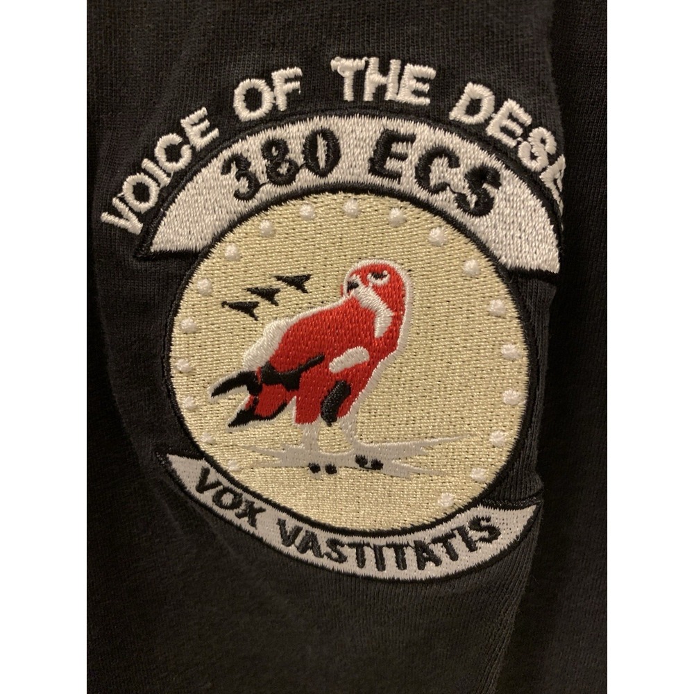 Rare 380 ECS Air Force T Shirt "Voice Of The Desert" Black Large (B408) - Picture 2 of 5